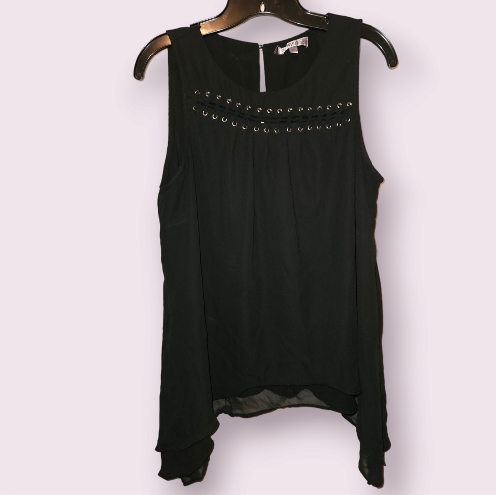 Jennifer Lopez black blouse sz Large